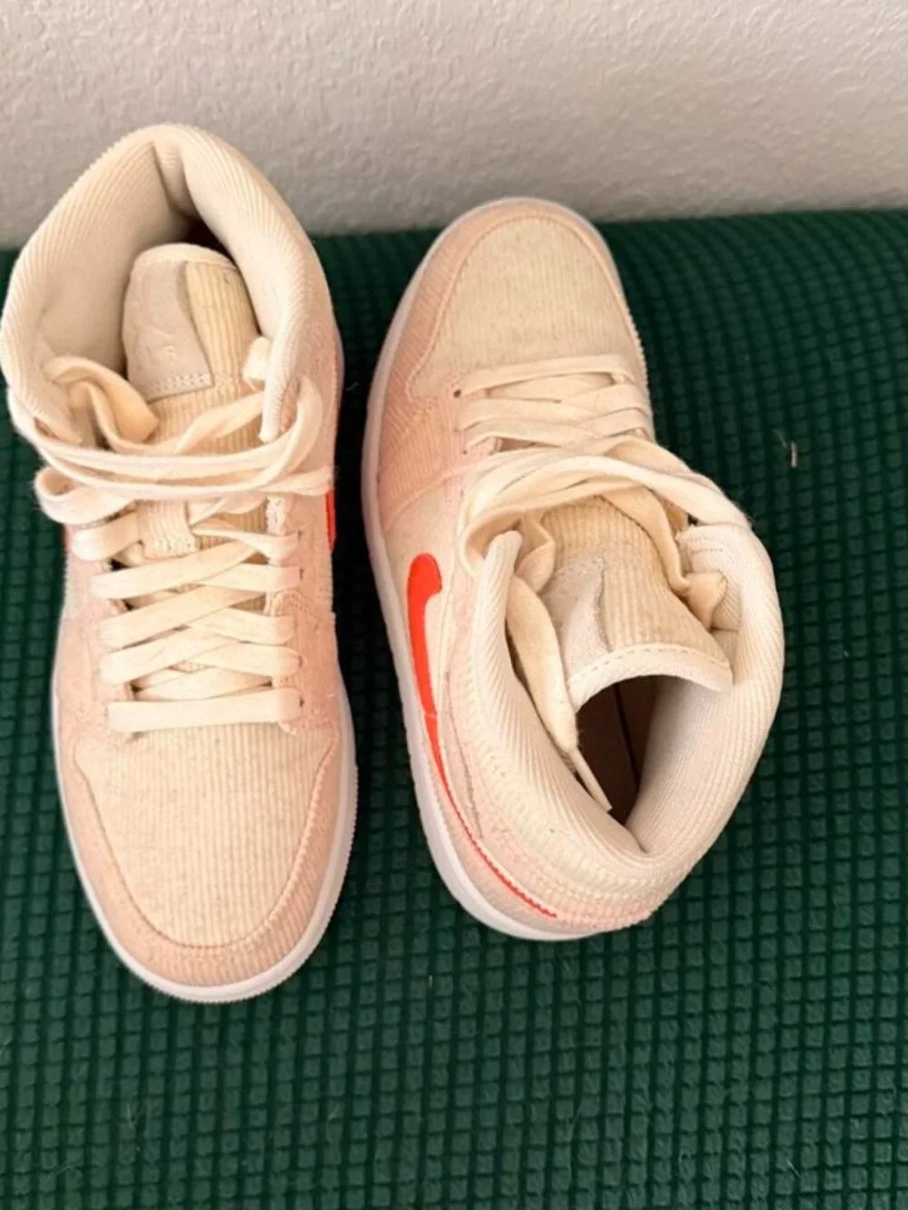 Jordan Women's Cream and Pink Trainers